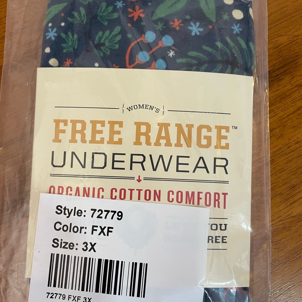 Duluth Trading Co Organic Cotton Underwear- Fox pattern